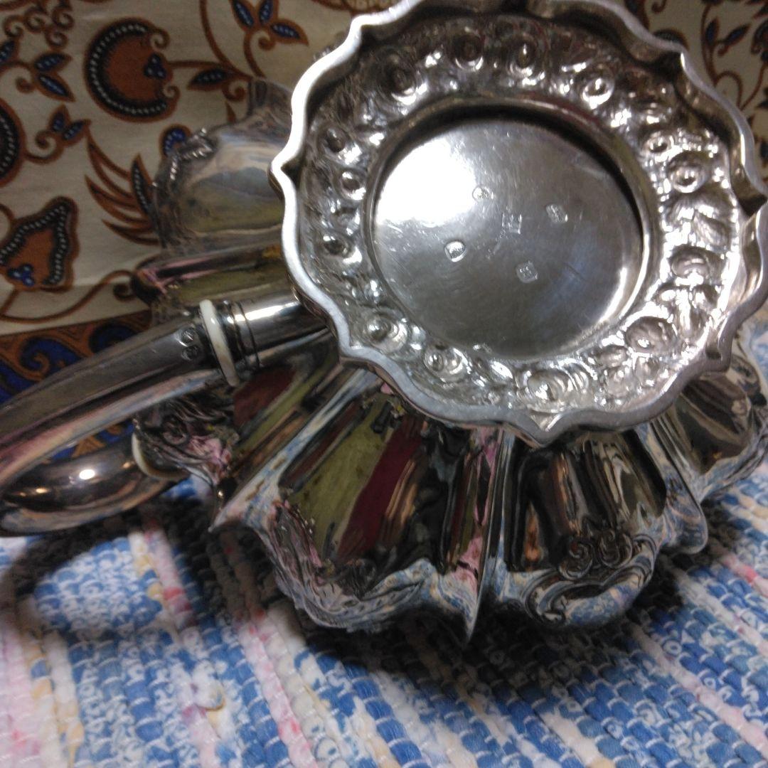 アンティーク　スターリングシルバー　ジョージア　スリーピース　ティーセット