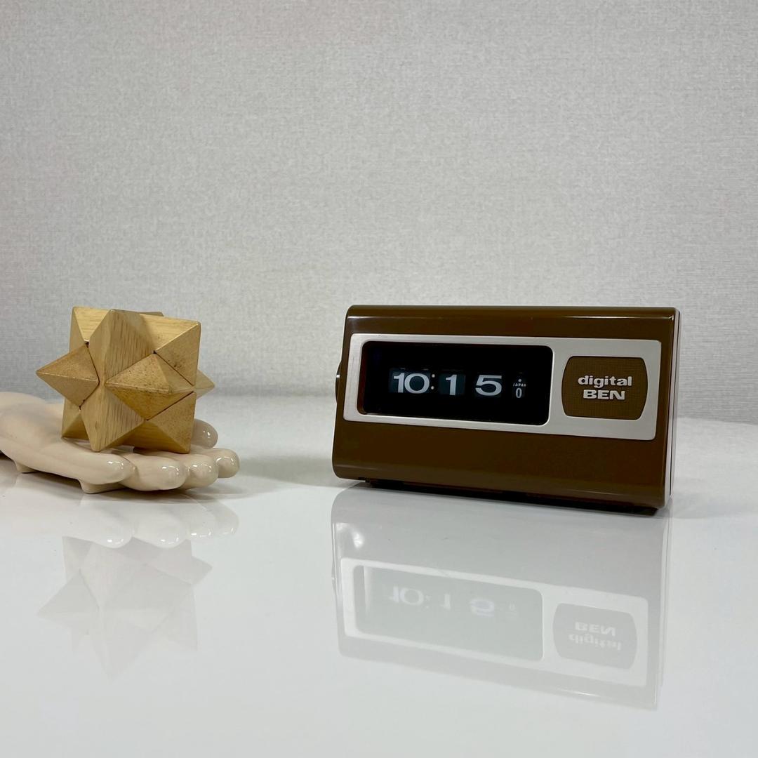 70's 堀田時計店 ドラムクロック 置時計 昭和レトロ 50Hz ヴィンテージ