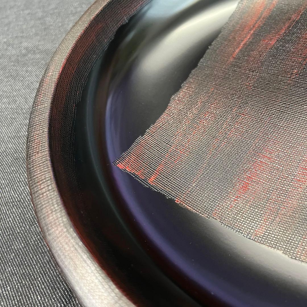 12寸　盛り鉢　盛鉢　黒　祝事にも◎山中漆器