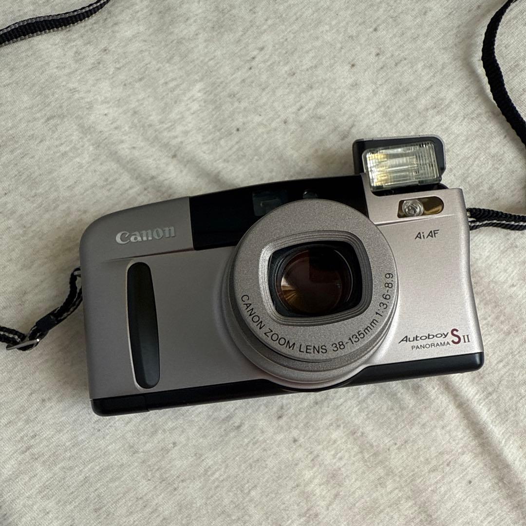 【動作品】Canon Autoboy S II フィルムカメラ　ケース有