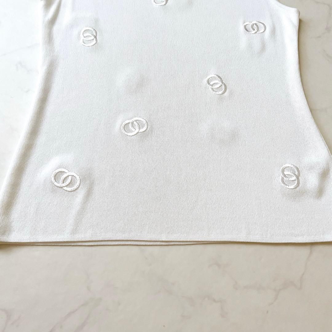 希少 CELINE ヴィンテージ タンクトップ マイケルコース期 刺繍 ロゴ