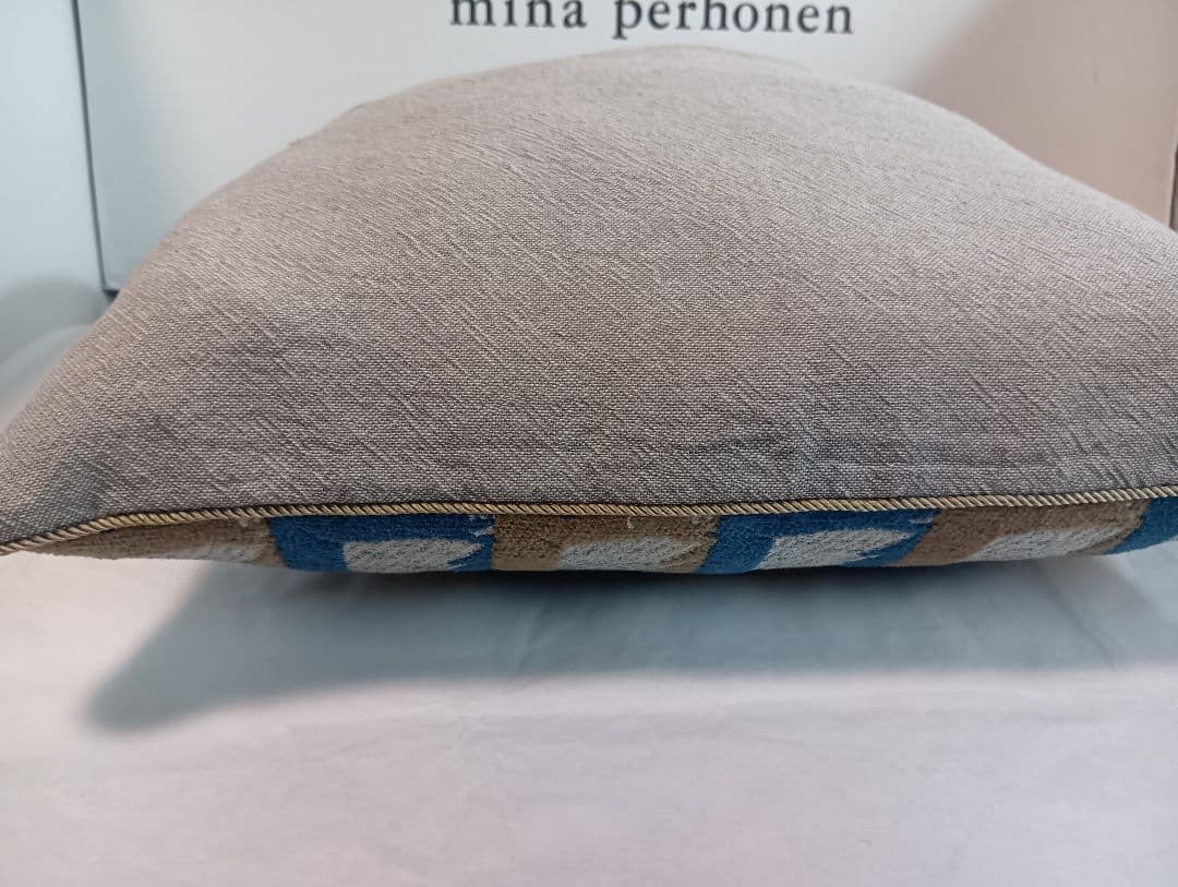 ❤パイピングクッションカバー❤サラブレッド＆コットンリネン♪