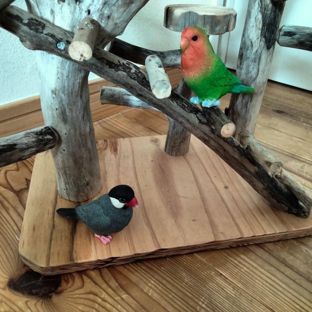 バードアスレチックジム ㊸ 天然木 自然木 流木 止まり木 インコ おもちゃ