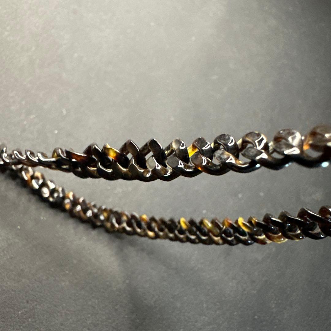 【vintage】川崎川光　作家もの　螺鈿細工　本鼈甲　ブローチ　ペンダント