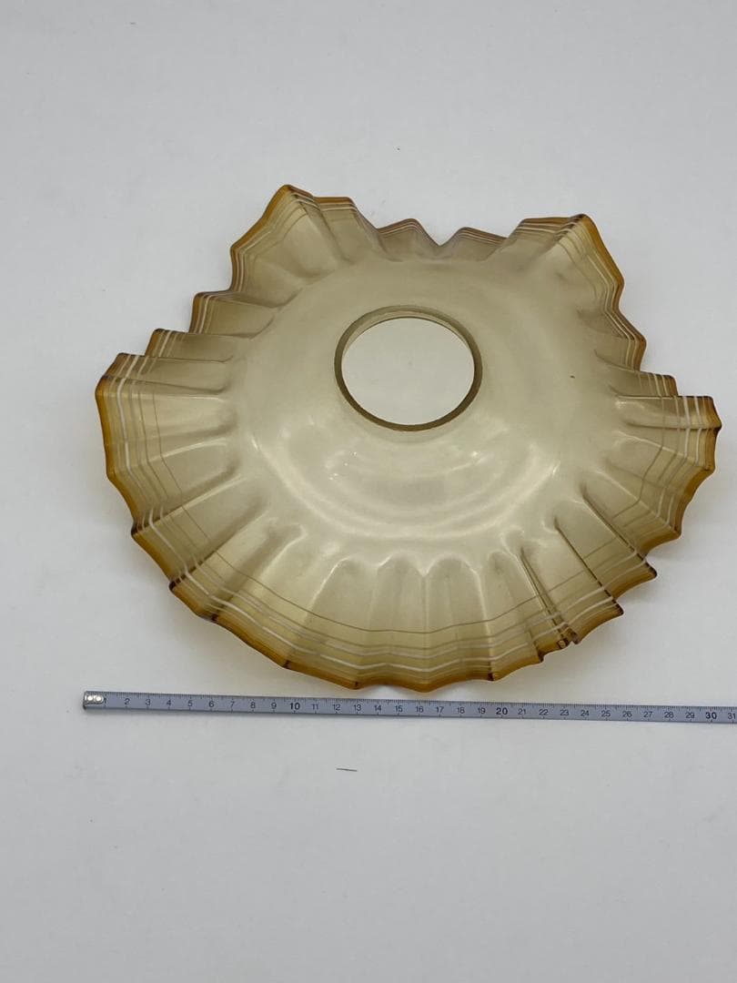 【希少・美品】小樽ガラス製 アンティークオイルランプ