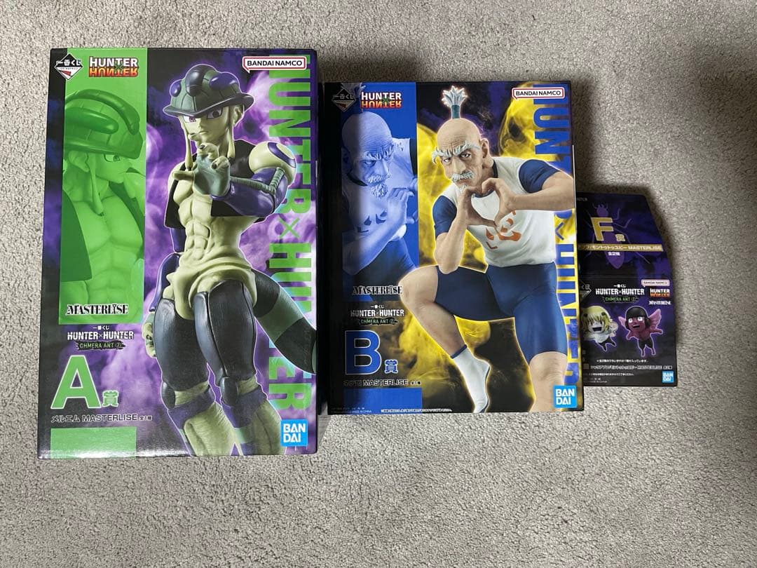 一番くじ　HUNTER×HUNTER メルエム　ネテロ　プフ　ユピー