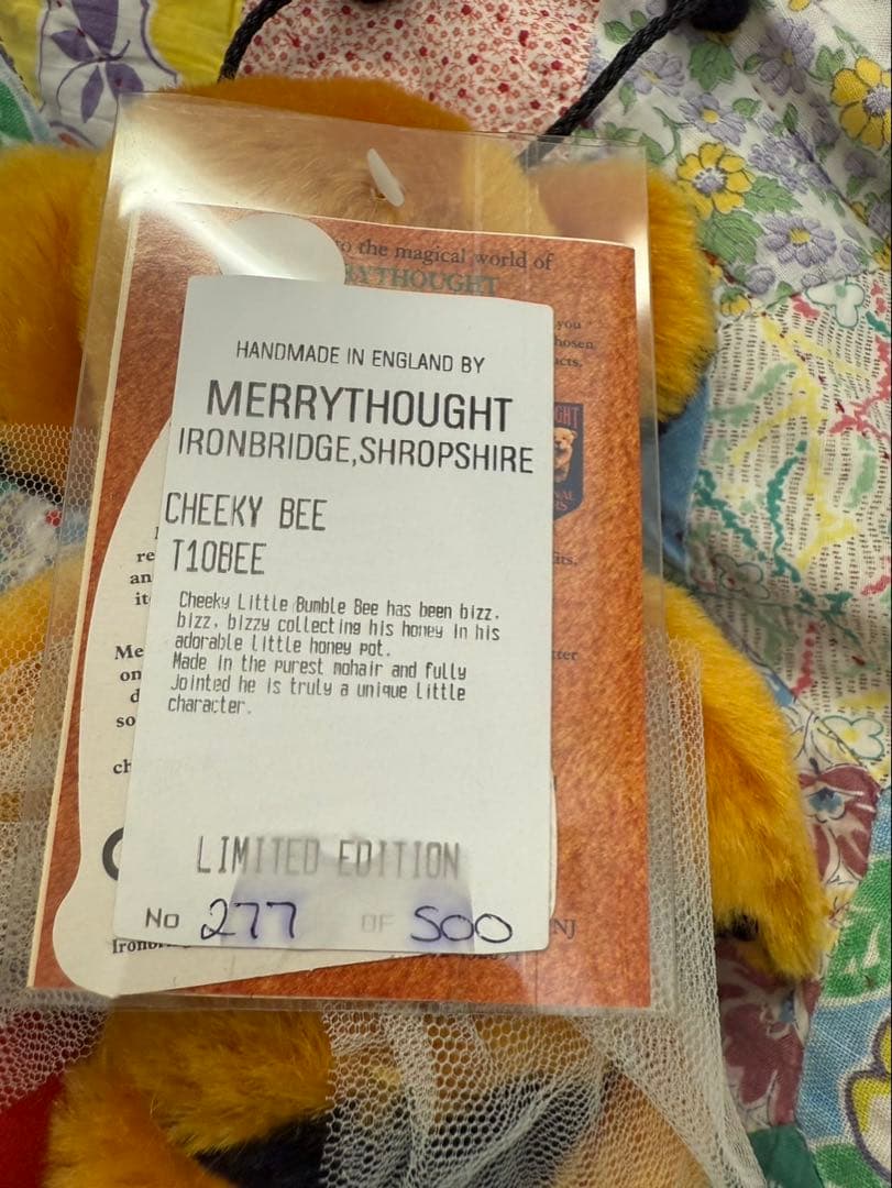 Merrythought Cheeky Bee 限定 500体限定277