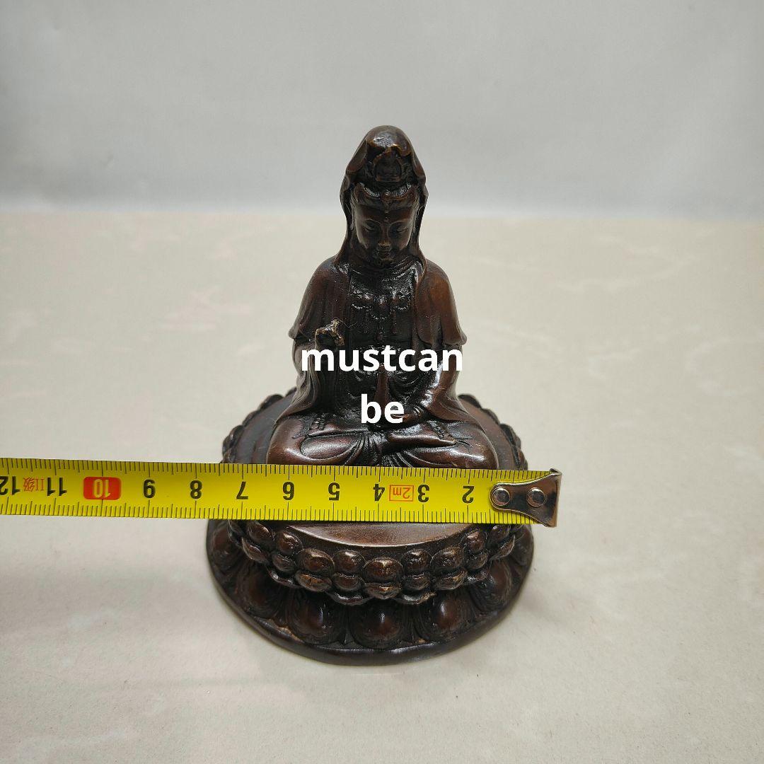 仏教美術 仏像 観音菩薩仏像 小仏像 銅製 銅器