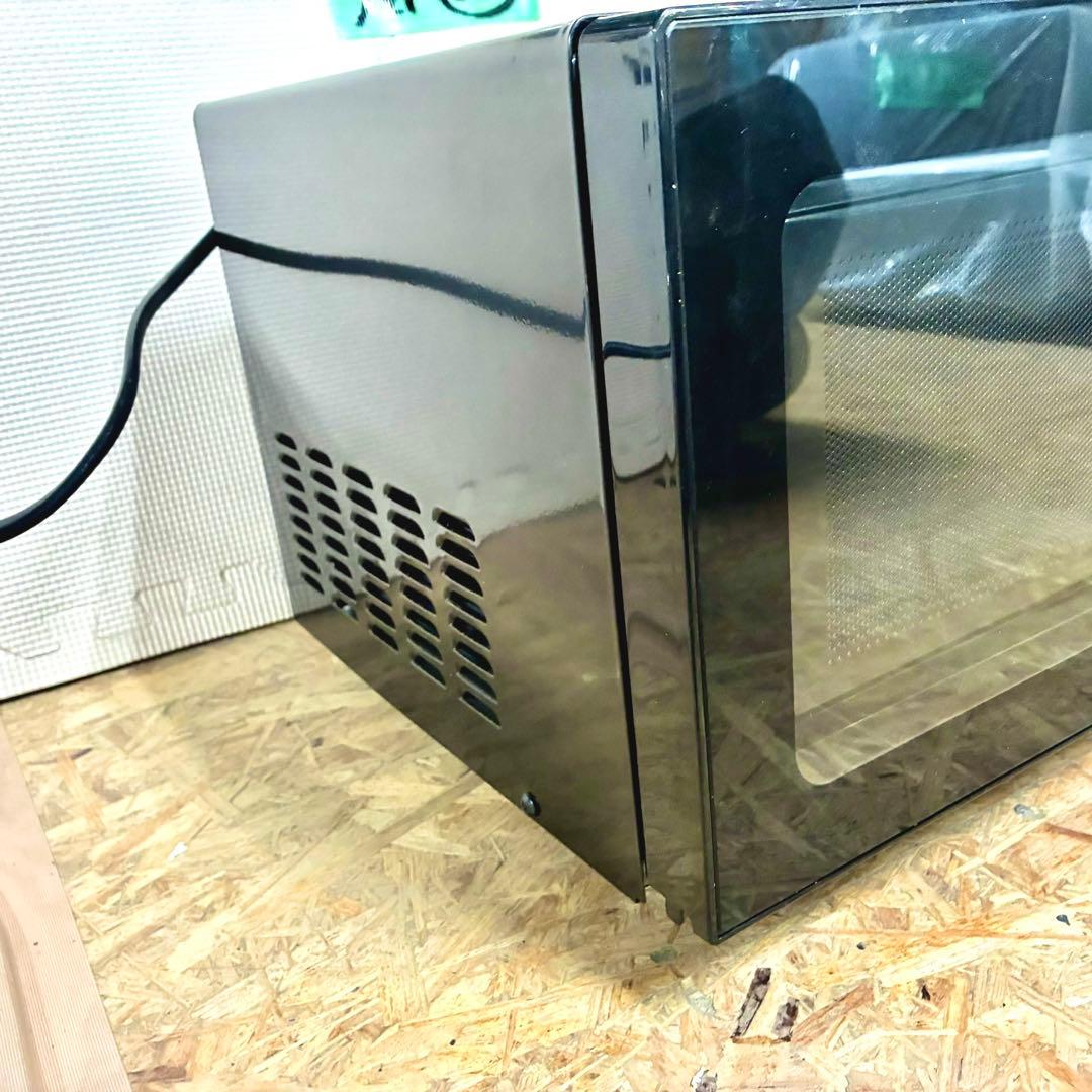 そのまま置くだけ♪両面焼きレンジ★アイリスフラットテーブル 電子レンジ ブラック