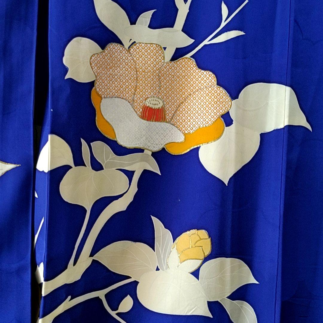 振袖 椿 165cm L トールサイズ 金駒刺繍