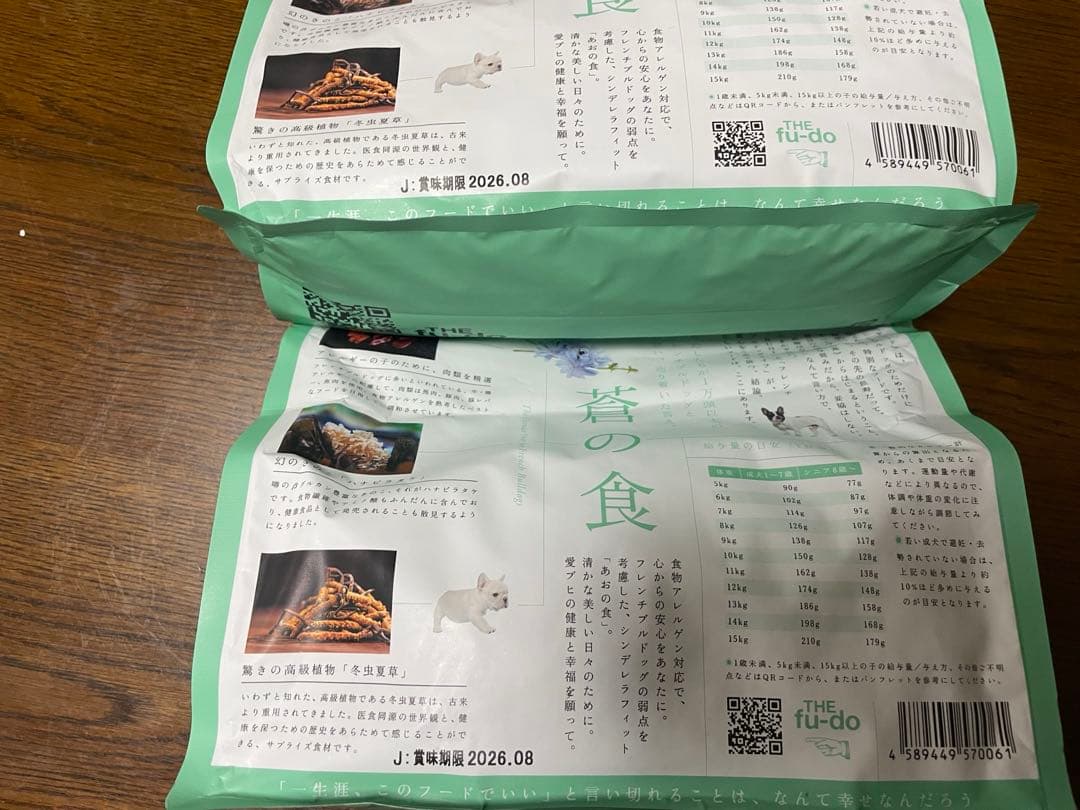 THE fu-do フレンチブルドッグ用ドライフード アレルゲン対応×2袋