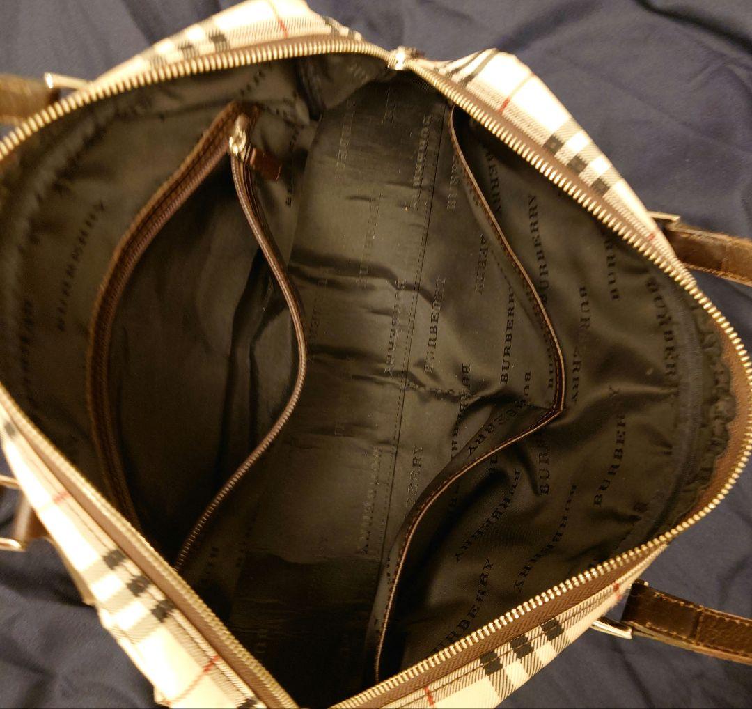 BURBERRY チェック柄ハンドバッグ