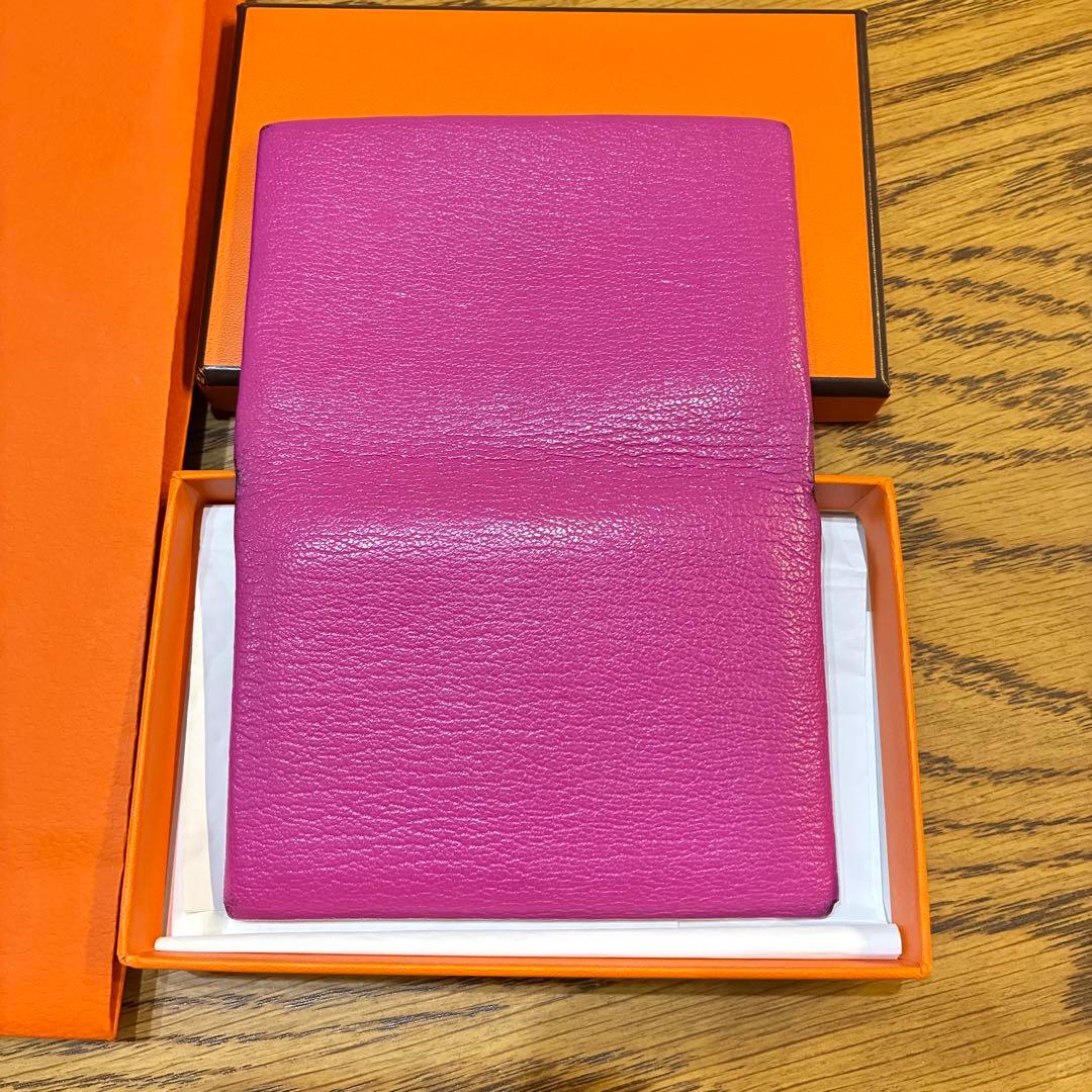 HERMES カルヴィ デュオ ゴートスキン ケース