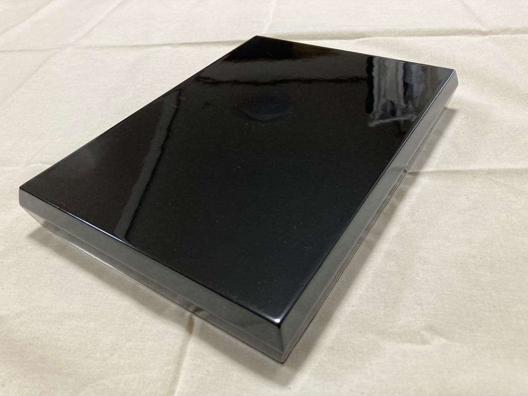 川上漆宝堂　箱付　漆塗　漆器　盆　トレー