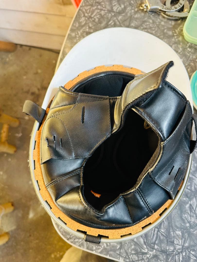 立花コルク半 青色ラメ 半帽ヘルメット