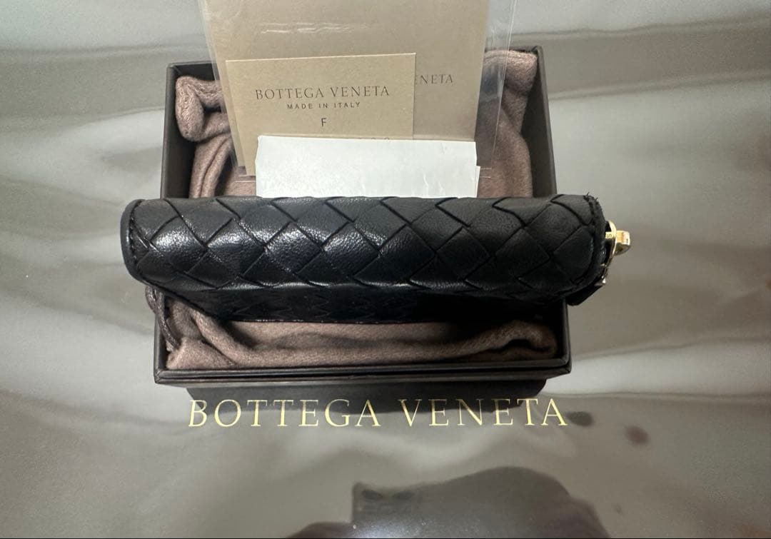 ★【付属品付】ボッテガヴェネタ イントレチャートケース/ラム/黒/3️⃣✨✨