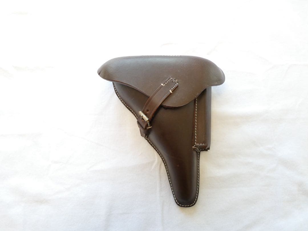 ルガーP08 ホルスター　レプリカ　4インチ　レザー　茶　ブラウン　ドイツ軍