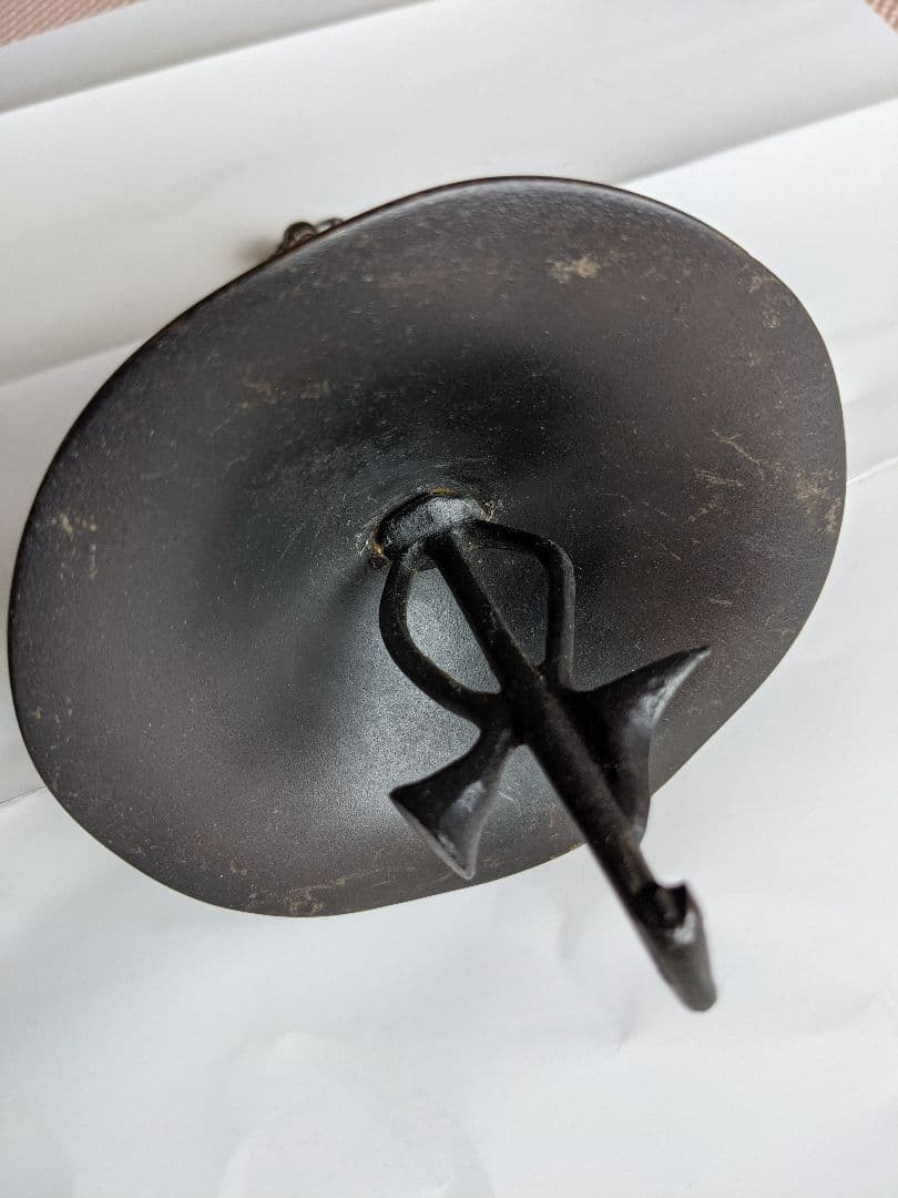 ⭐️神社 寺社 仏閣 吊り下げ式 蓮華 燭台 唐金 灯り アンティーク 骨董品