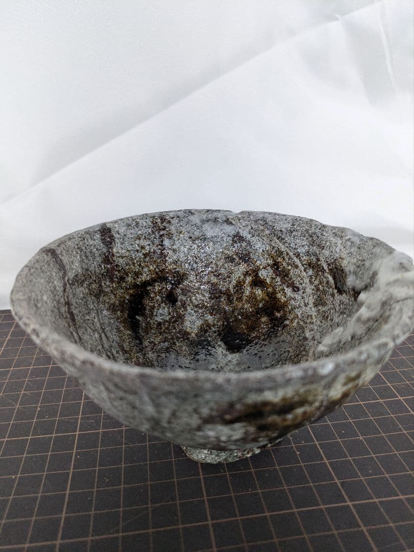 抹茶茶碗、多胡石茶碗、石彫刻茶碗、倉田辰彦作、日本製