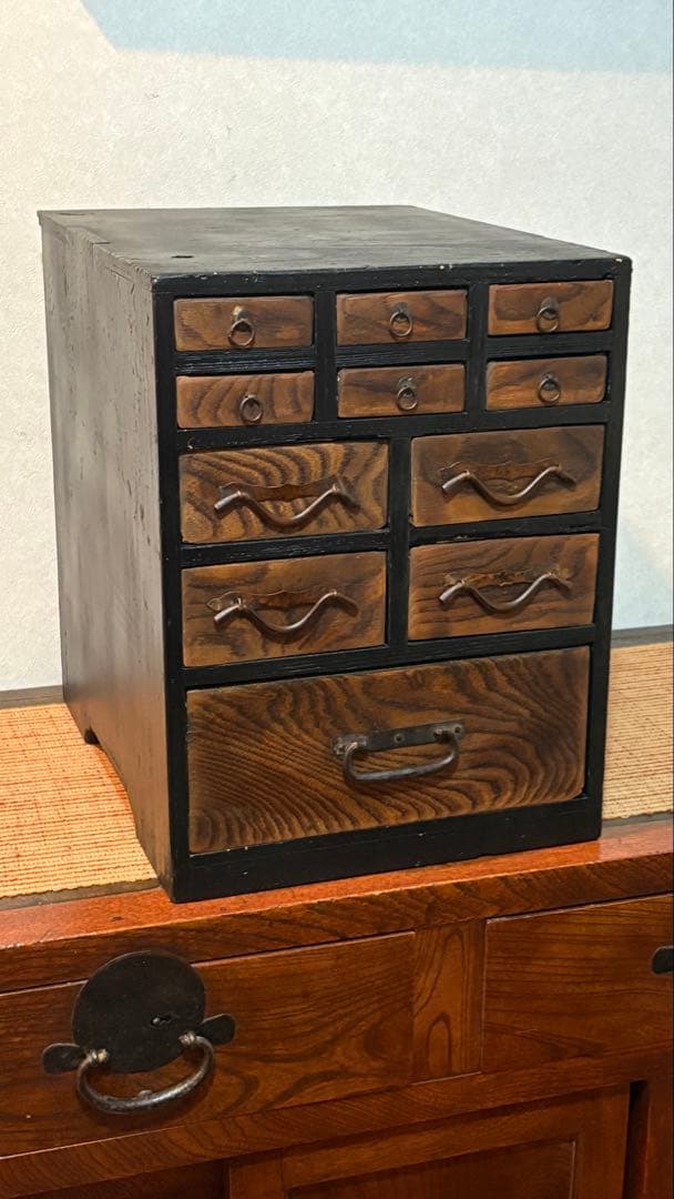 古民具　古引き出し　小物入れ　古箪笥　アンティーク　小道具　飾り物