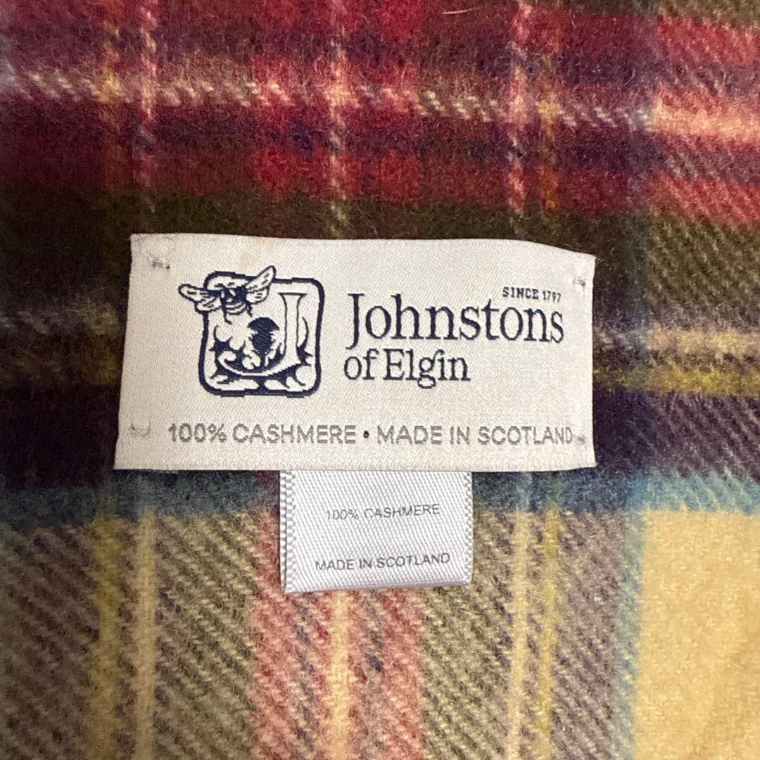 Johnstons of Elgin 100%カシミヤ マフラー
