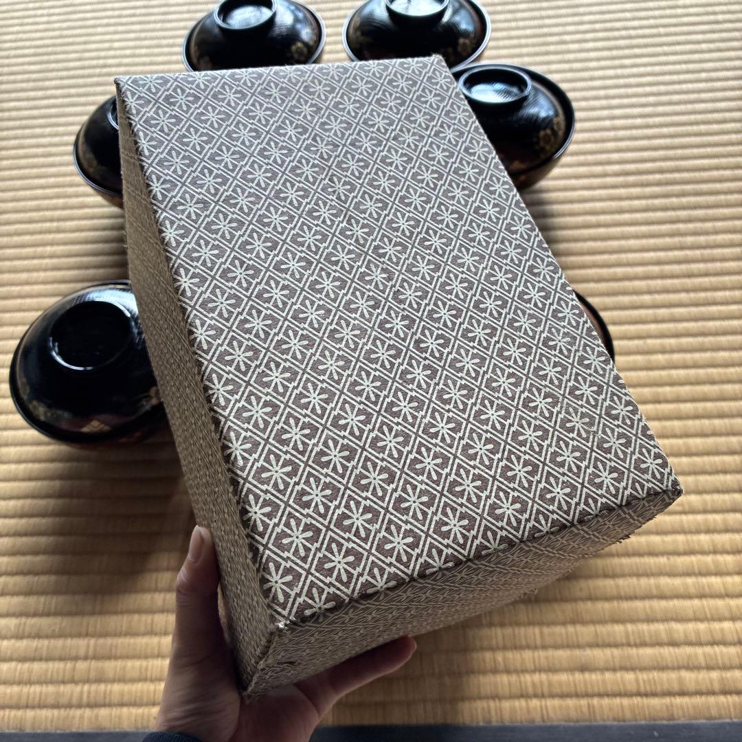 茶懐石 木目煮物椀 (黒 正法寺) 10客