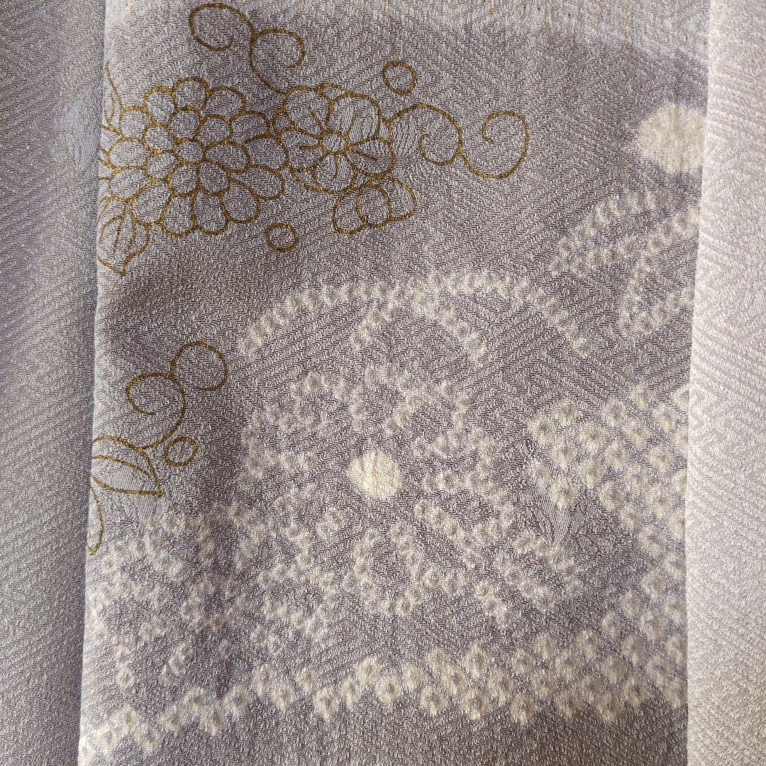 七五三３歳男の子正絹柄入り手縫いの被布（中綿無し）