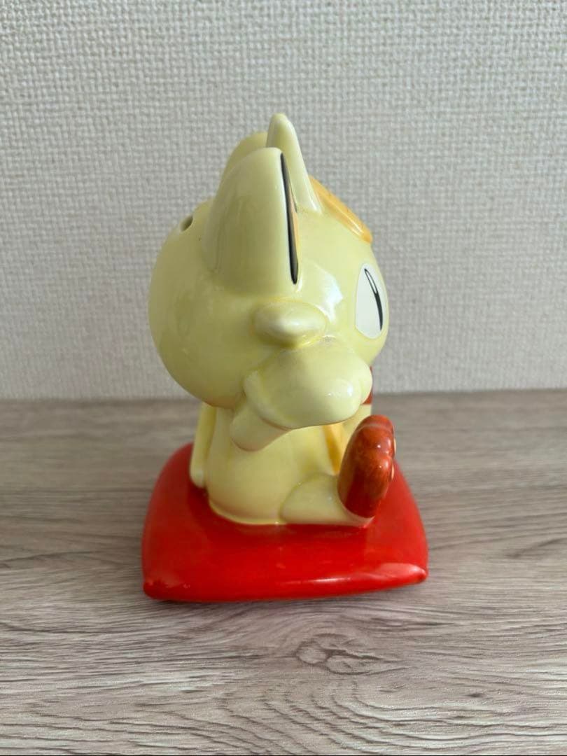 ポケットモンスター　てまねきニャース　貯金箱　座布団(赤)