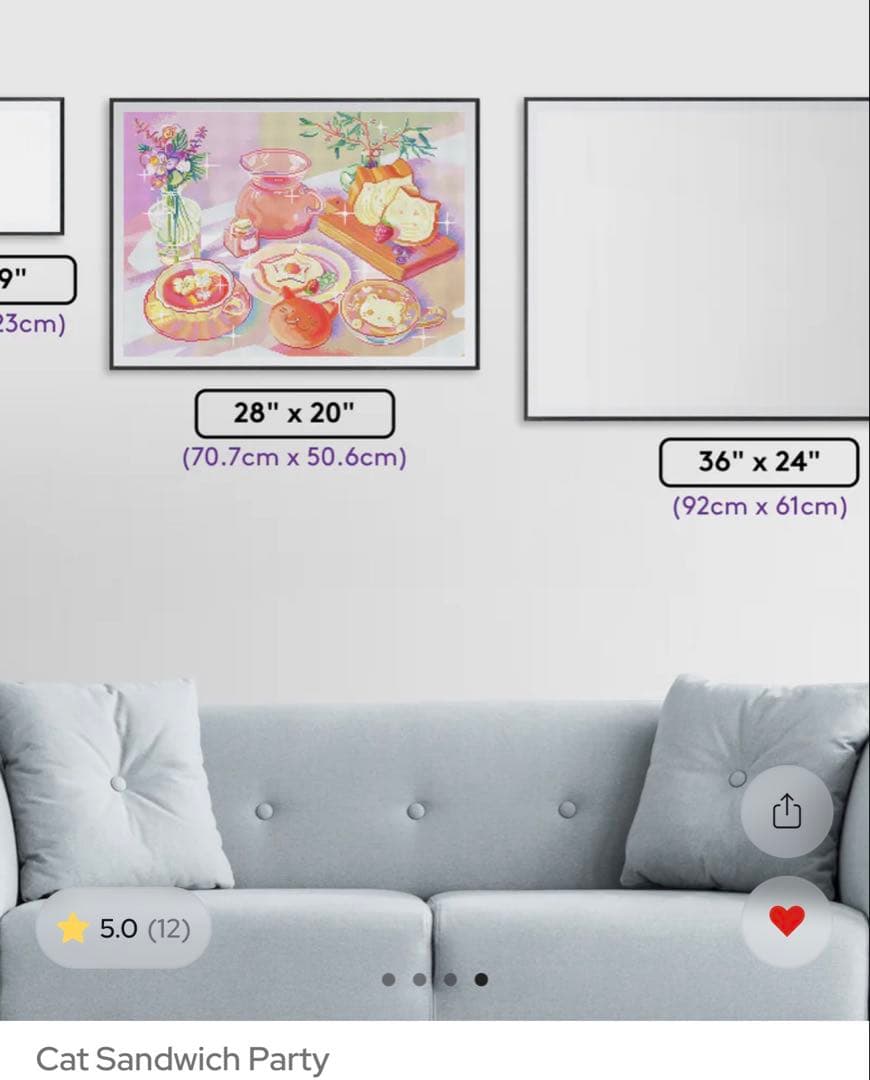 ダイヤモンドアートクラブ　Cat Sandwich Party ラウンドビーズ