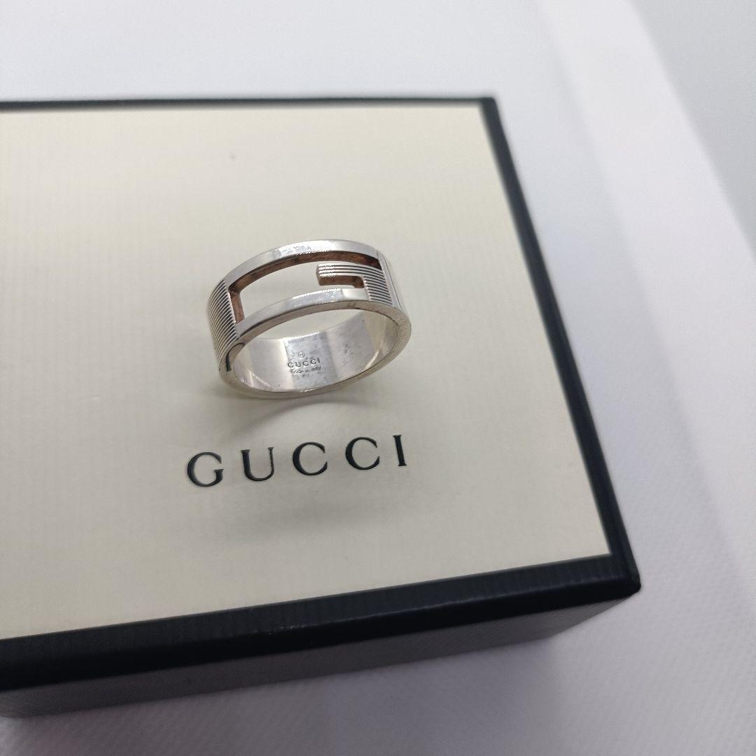 GUCCI✨　リング　20号　カットアウト　シルバー　925