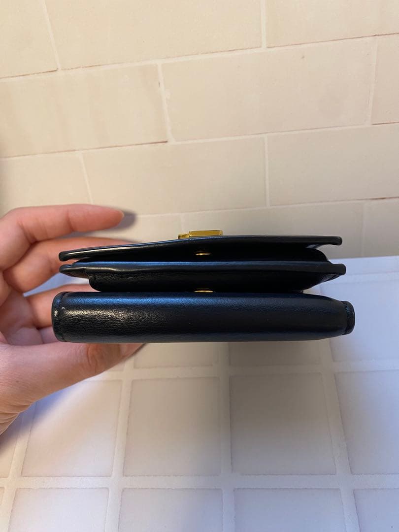 SAINT LAURENT サンローラン ブラック 三つ折り財布