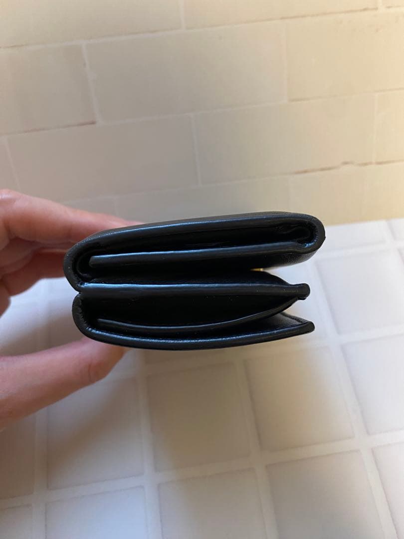 SAINT LAURENT サンローラン ブラック 三つ折り財布