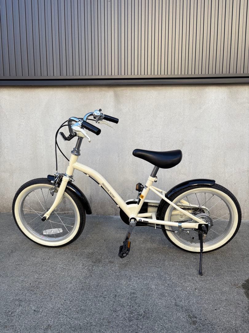 ✨【子ども用・ベージュ自転車】室内保管／状態良好 ✨あさひ自転車　引き取り限定