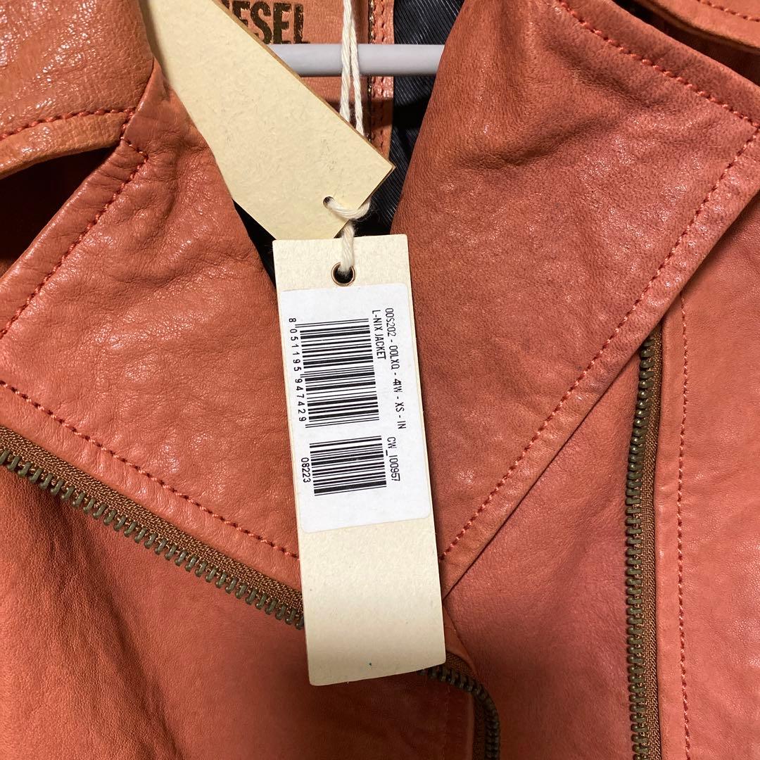 DIESEL レザージャケット　ブラウンレザー