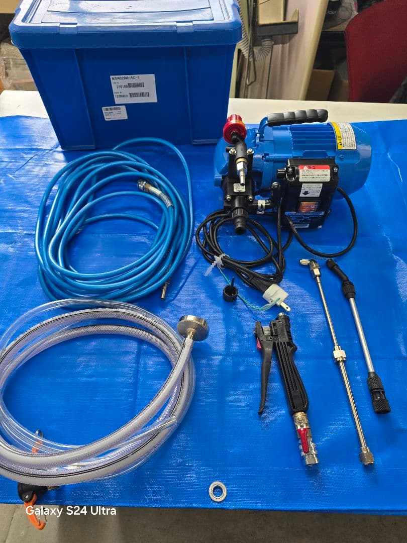 ぽ*ん様 1美品！エアコン高圧洗浄機本体セット丸山製作所