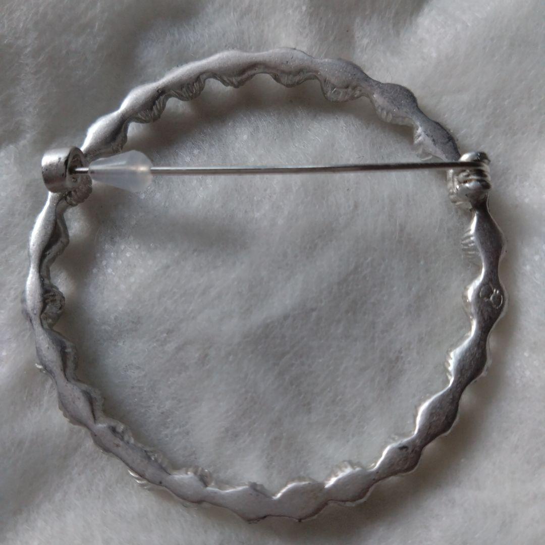 ミナペルホネン　タンバリン ブローチ　シルバー　tambourine