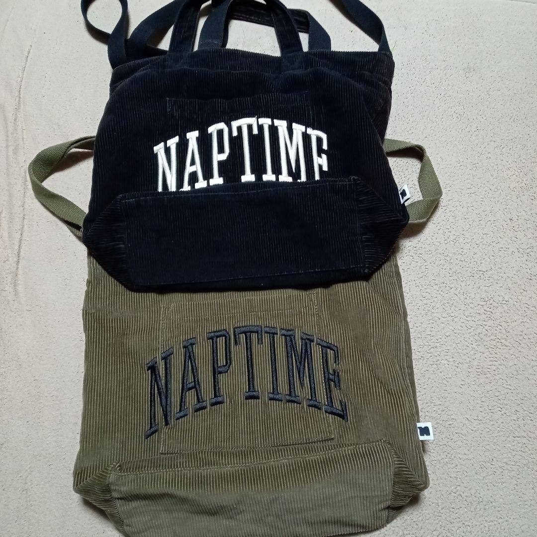 ナップタイム　naptime. Nissy 西島隆弘　コーデュロイバッグ　カーキ