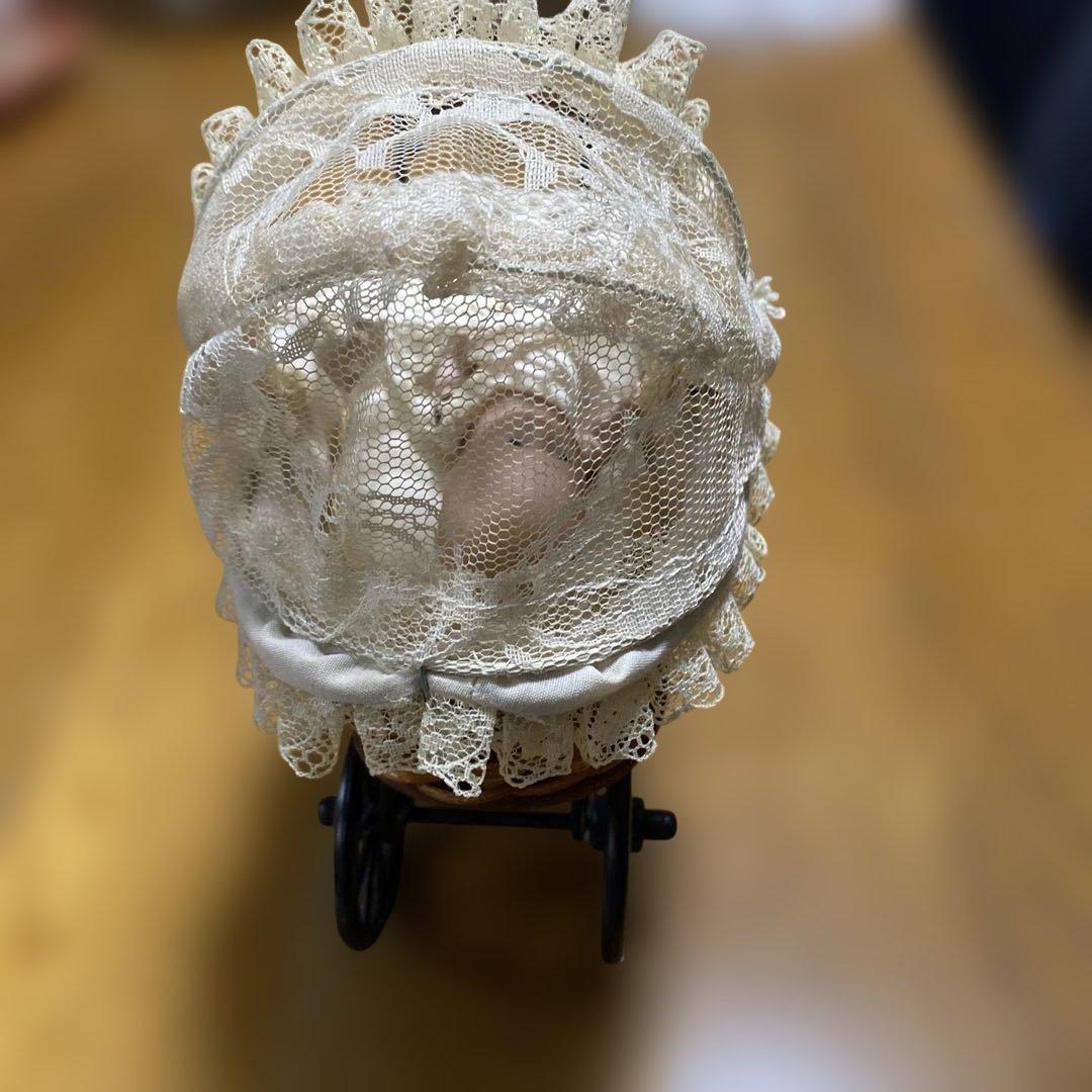 ビスクドール　ミニチュアベビーカー 付き