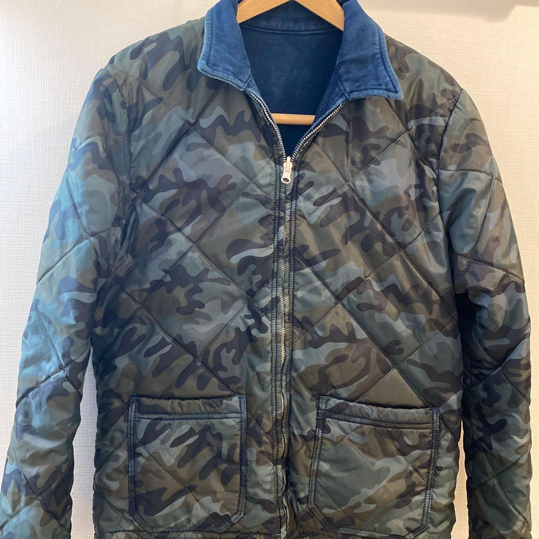 BLUE BLUEインディゴ　　　　　　 リバーシブルジャケット　迷彩