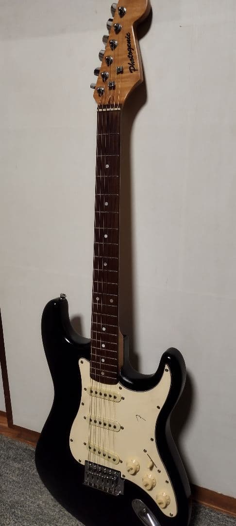 初期ロゴ Photogenic フォトジェニック エレキギター バリトラ杢ネック