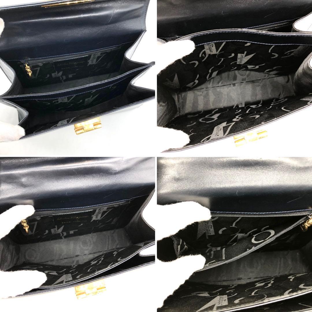 ✨美品✨フェラガモ ハンドバッグ 2way ガンチーニ ゴールド金具 レザー