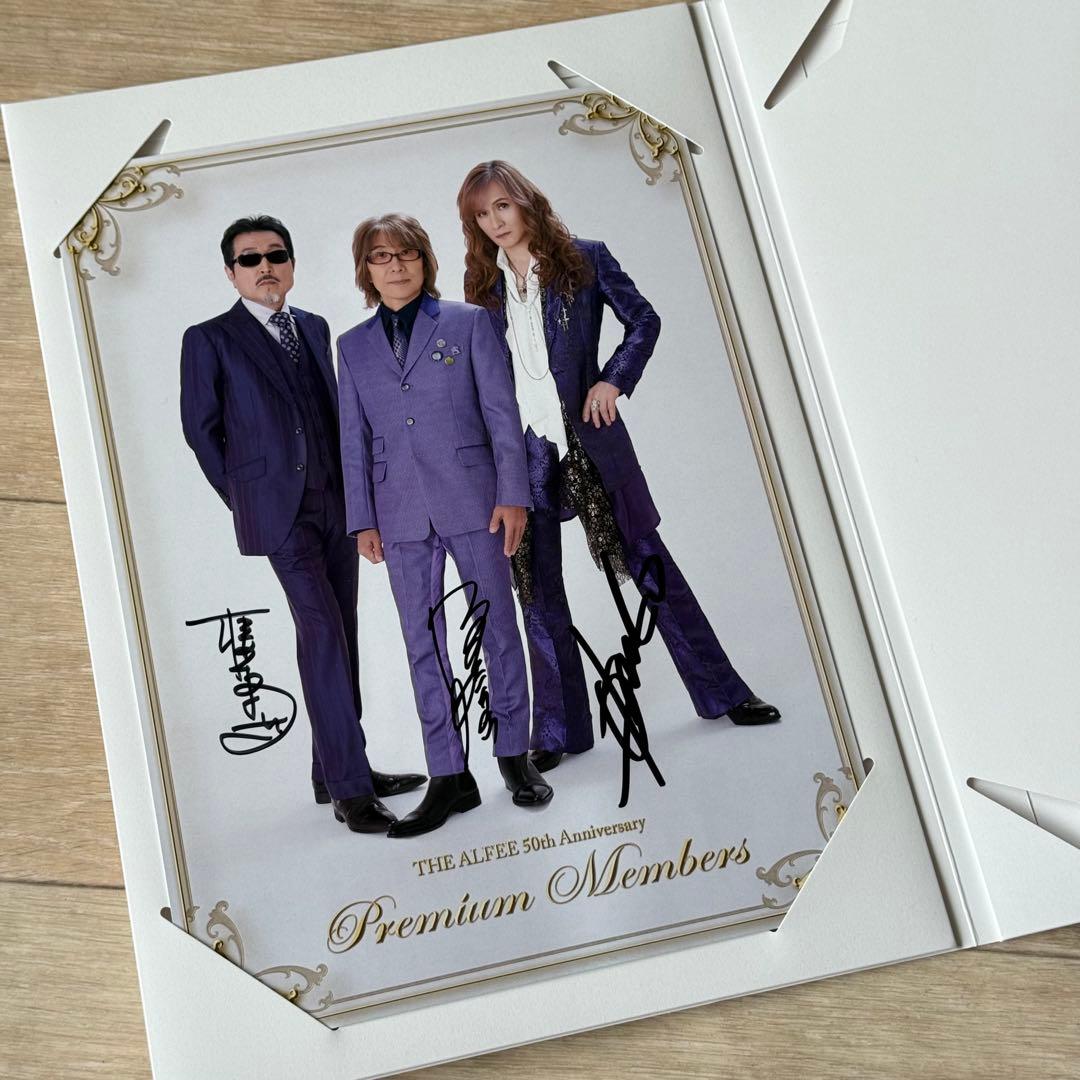 THE ALFEE 50周年プレミアムメンバーズ会員限定 直筆サイン