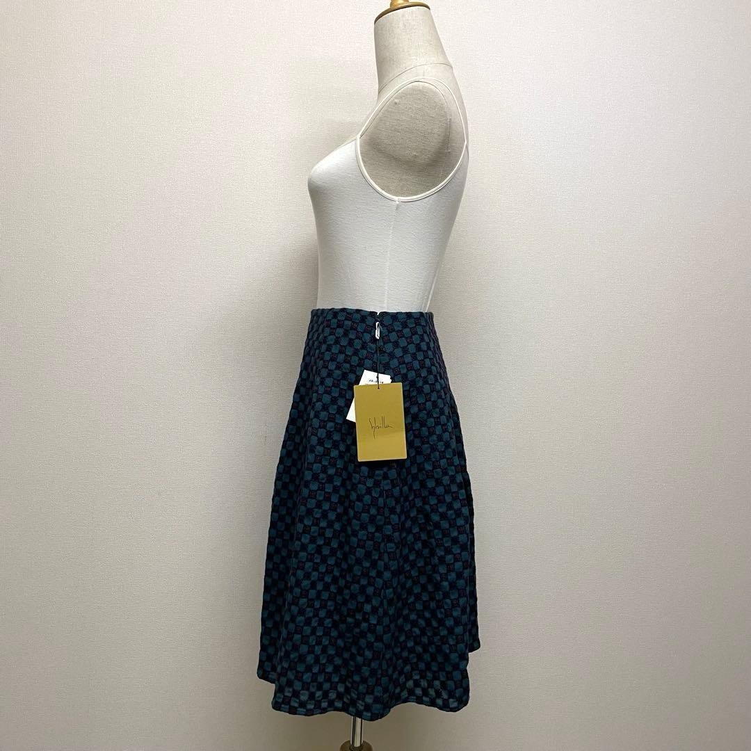 【新品タグ付き】Sybilla ジャガード織高級感エレガントフレアスカート