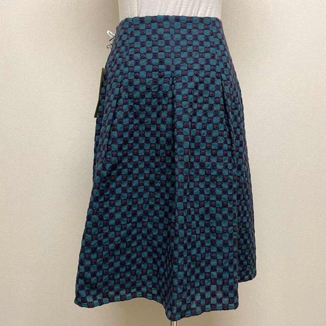 【新品タグ付き】Sybilla ジャガード織高級感エレガントフレアスカート