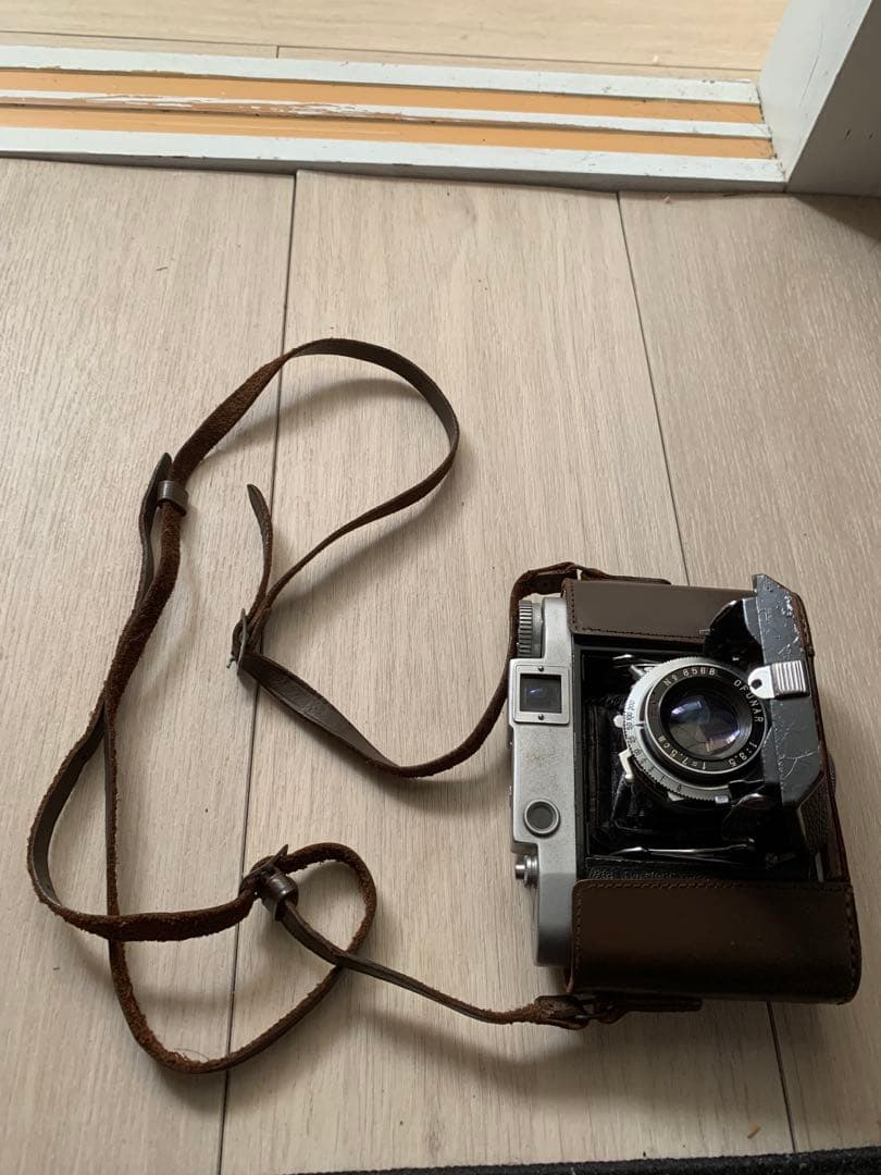 Ofuna six フィルムカメラ レザーケース付き 蛇腹カメラ