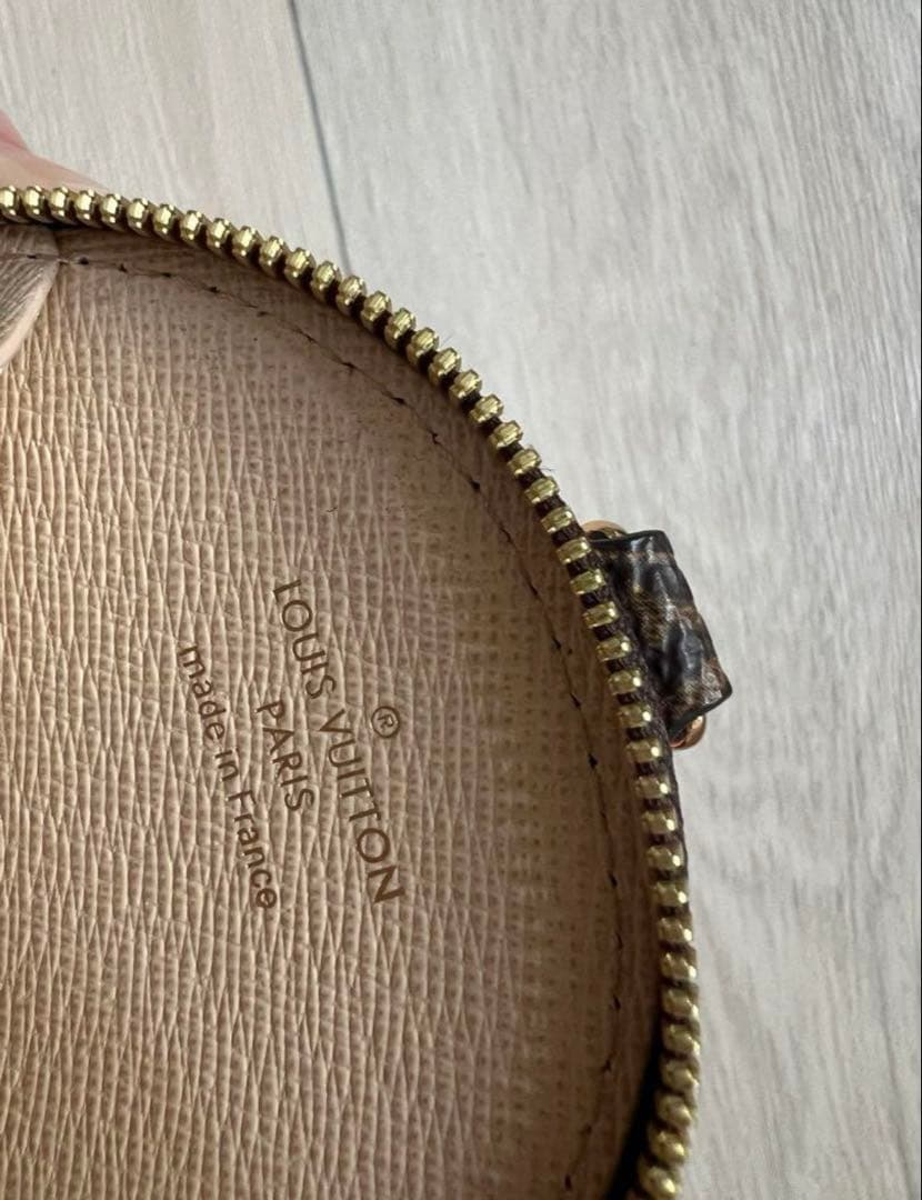 【美品】ルイヴィトン ショルダーストラップ ケース モノグラム カーキ