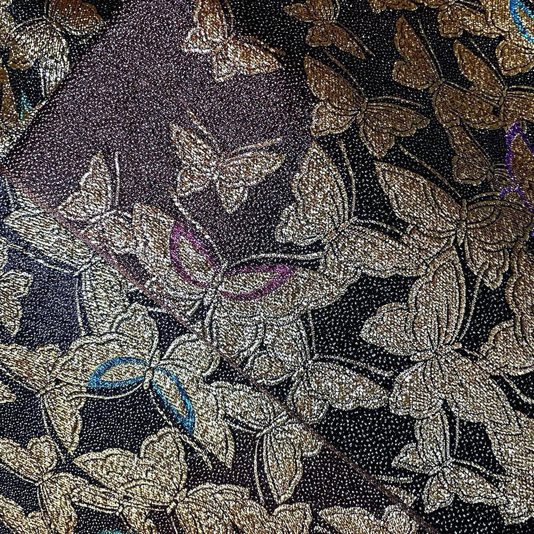 振袖フルセット　高身長　金彩友禅　成人式振袖　振袖　裄丈69 バタフライ