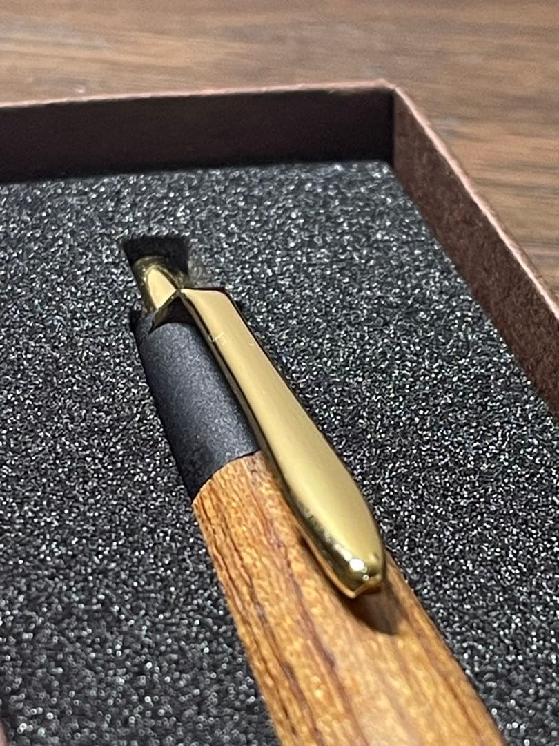 ポナン 木製シャープペンシル ボナンペン　欅　真鍮金具