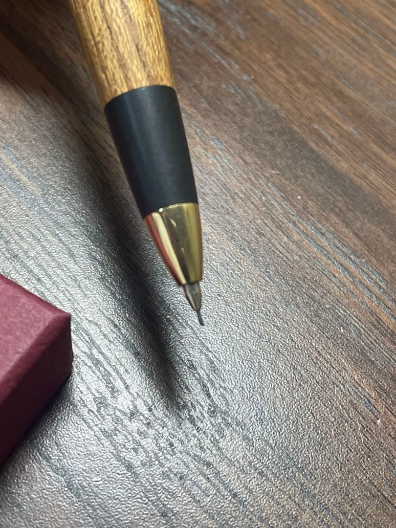 ポナン 木製シャープペンシル ボナンペン　欅　真鍮金具