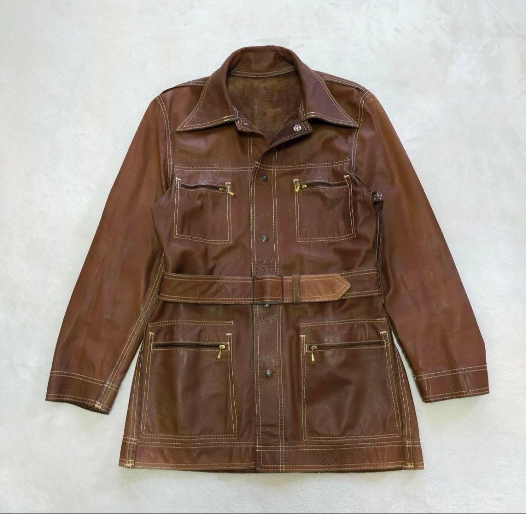 状態◎　70S　リーバイス　ビッグE　スエード　サファリジャケット　リバーシブル